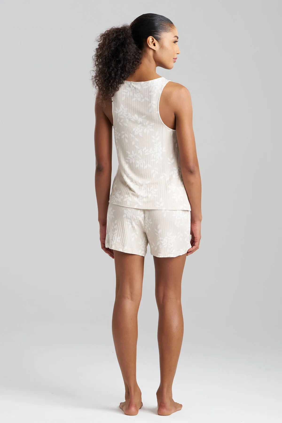 Aria Printed Rib Ease Shorts PJ sold by Natori product image thumbnail 2