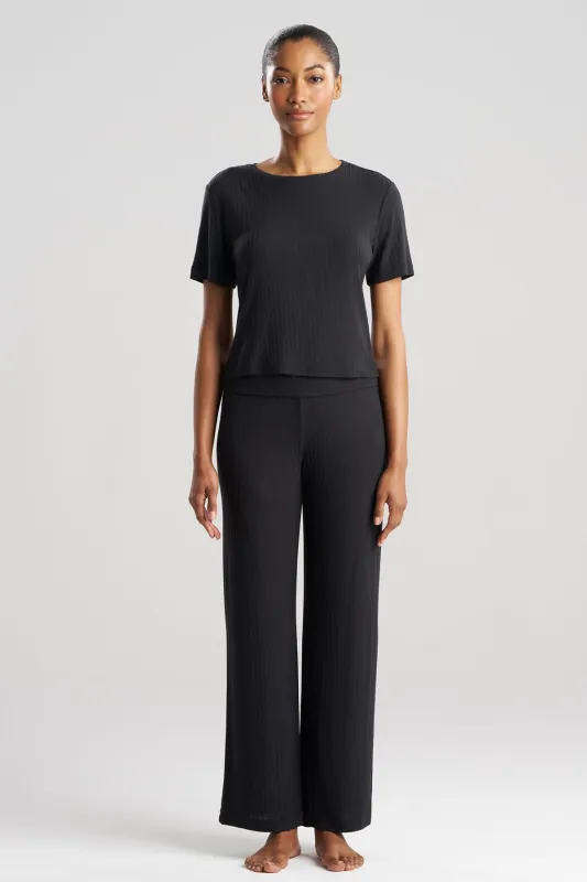 Skye Rib Ease Short Sleeve Top sold by Natori