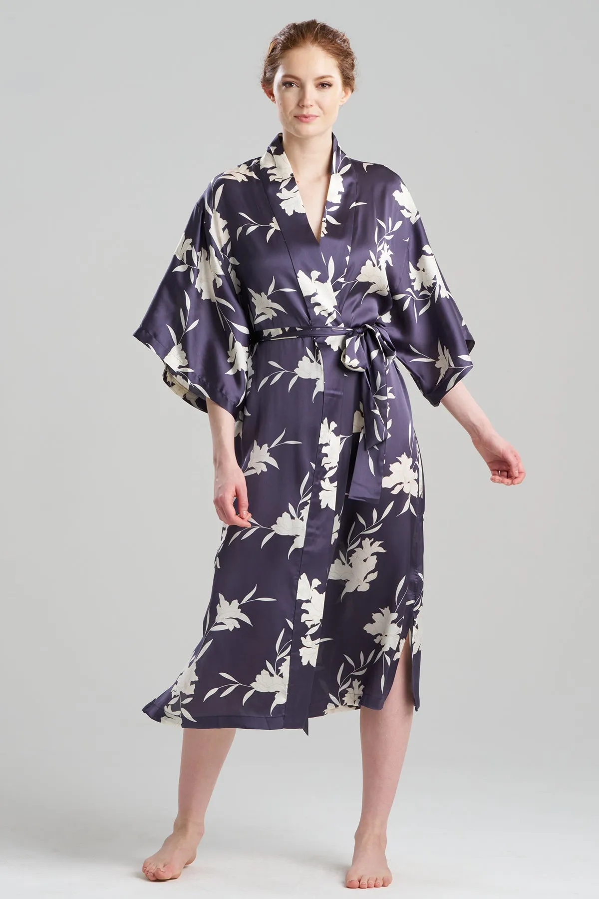 Lily Printed Satin Icon Robe sold by Natori
