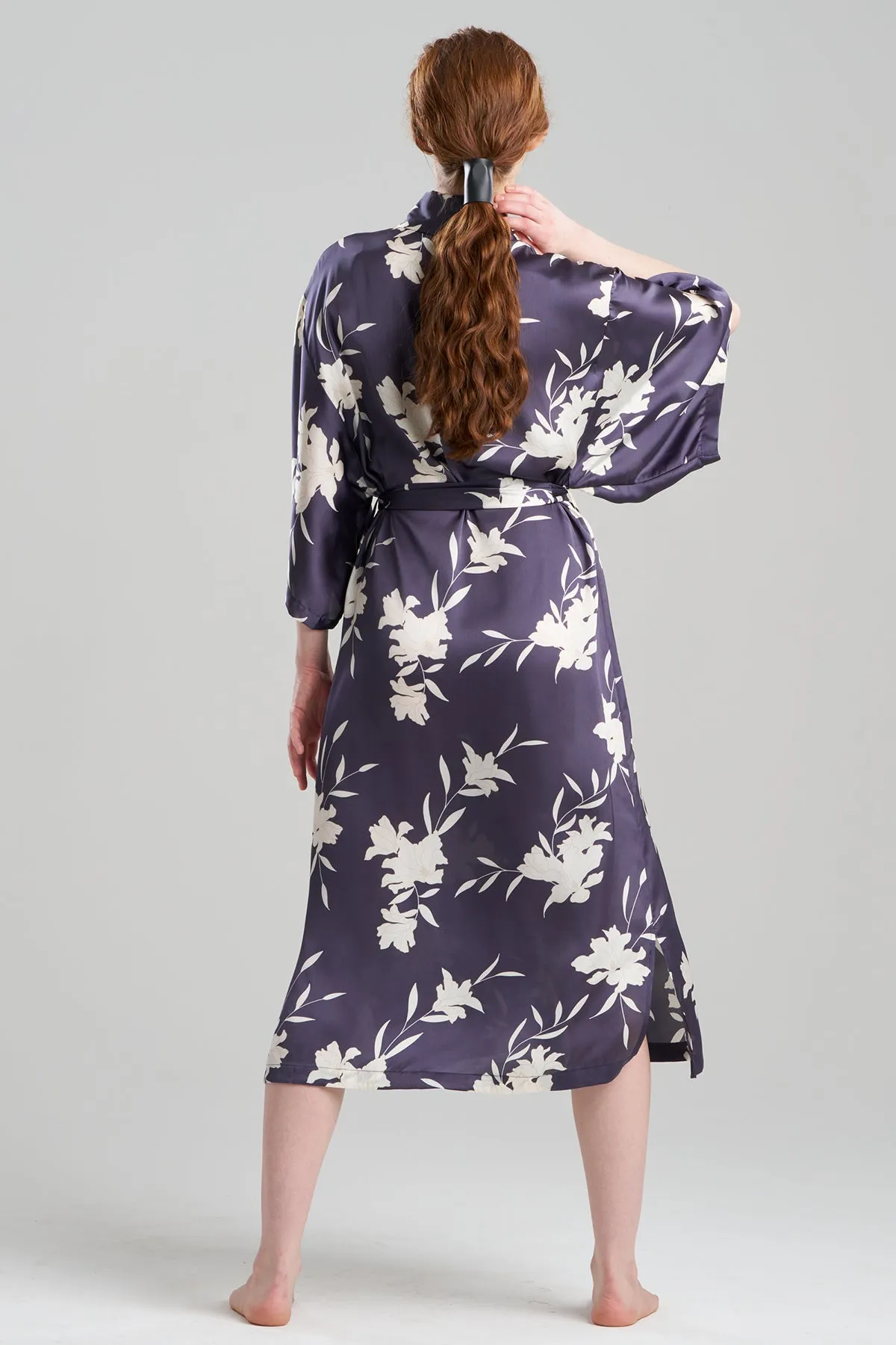 Lily Printed Satin Icon Robe sold by Natori product image thumbnail 2
