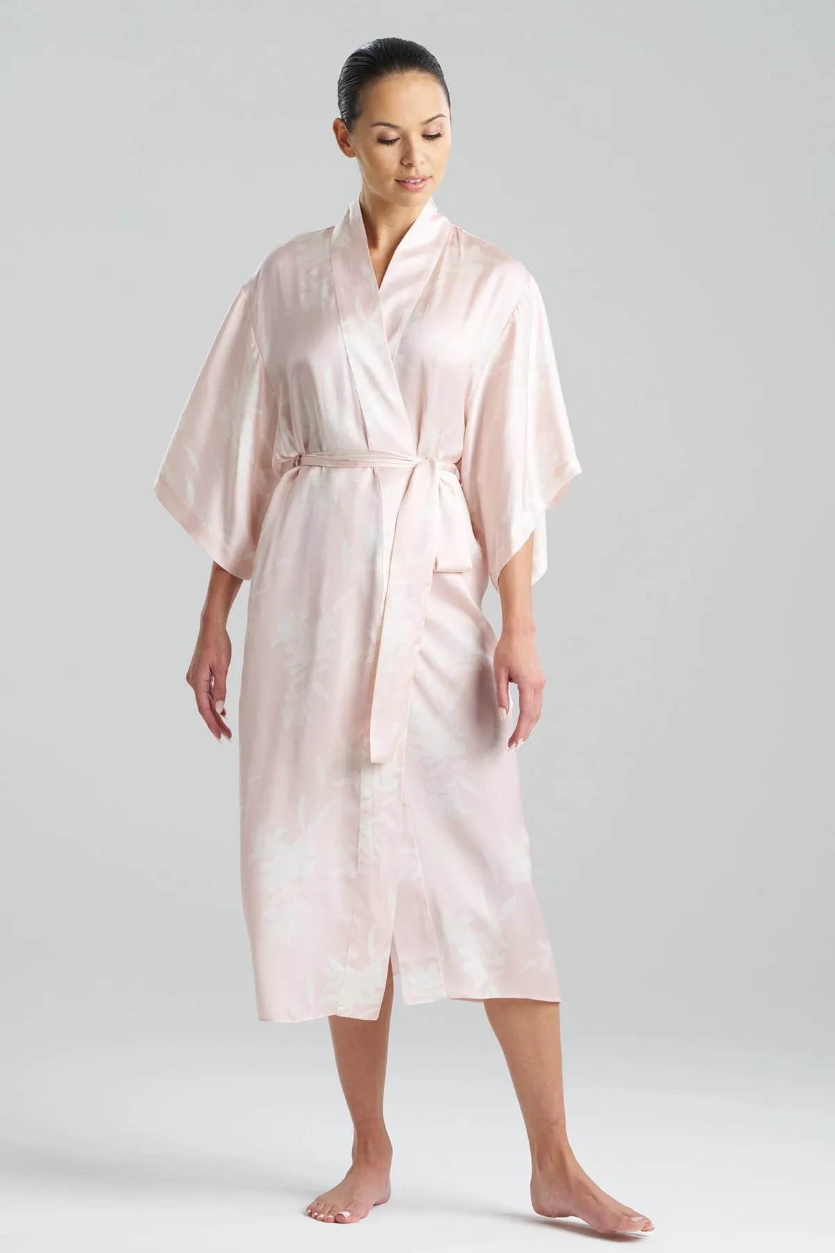 Lily Printed Satin Icon Robe sold by Natori