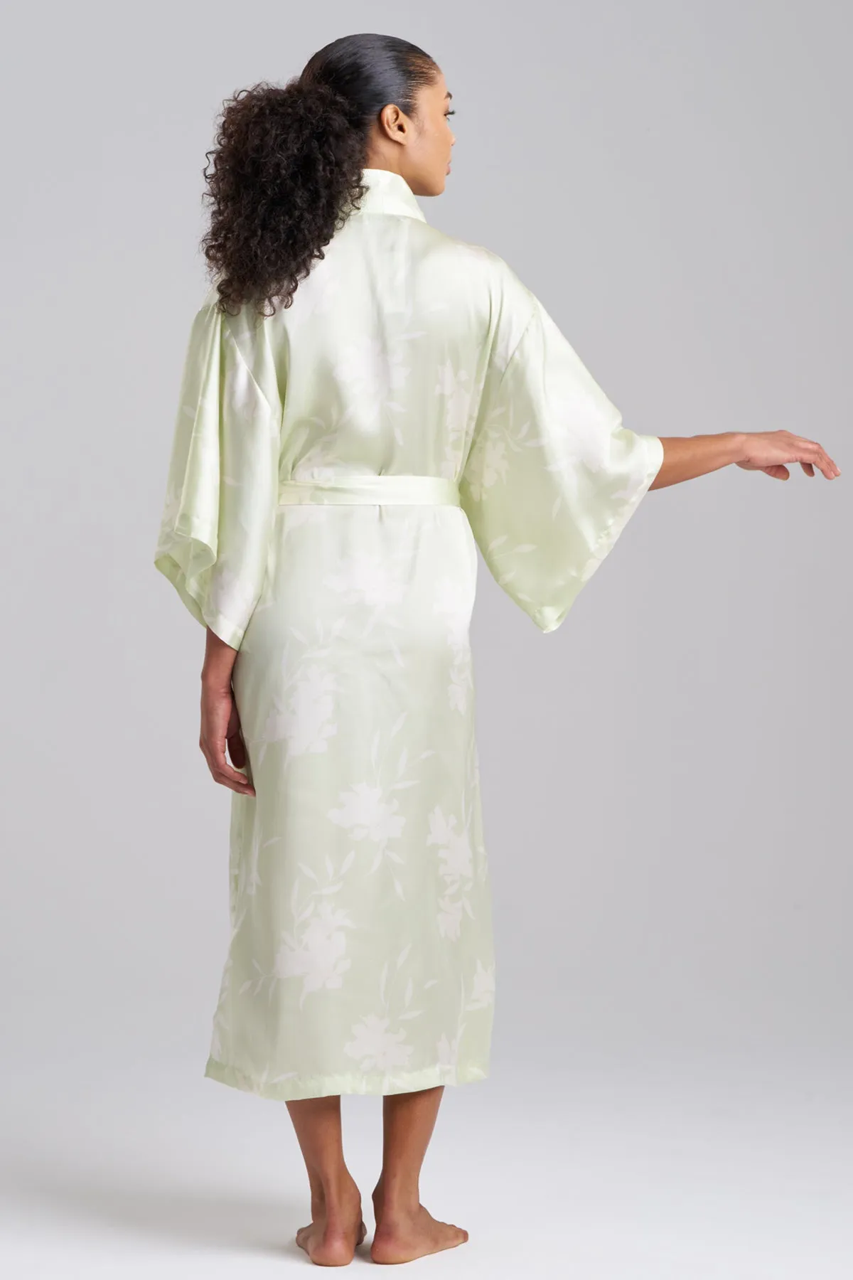Lily Printed Satin Icon Robe sold by Natori product image thumbnail 2