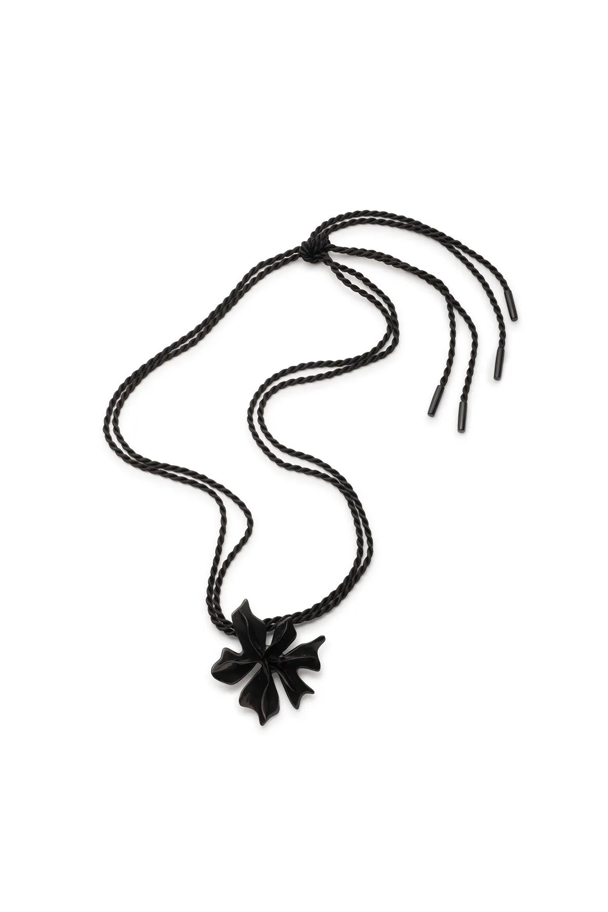 Buffalo Horn Floral Pendant Necklace sold by Natori