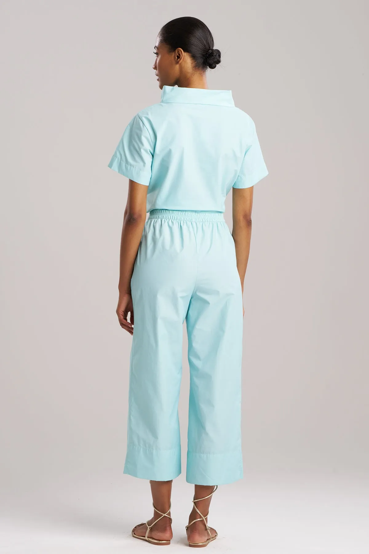 Techno Poplin Cropped Pants sold by Natori product image thumbnail 3