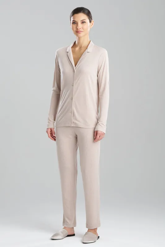 Shangri-La TENCEL™ Long Sleeve Notch PJ sold by Natori