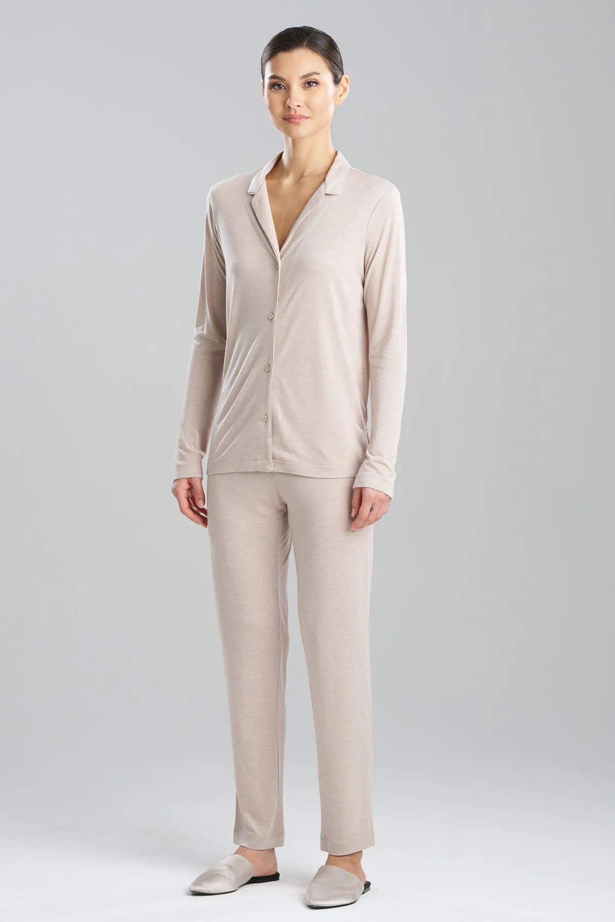 Shangri-La TENCEL™ Long Sleeve Notch PJ sold by Natori