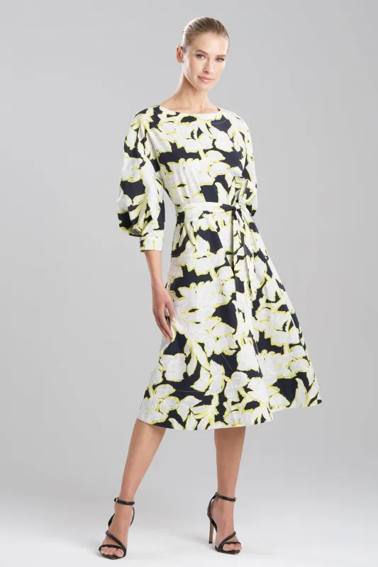 Misty Floral Cotton Boatneck Dress sold by Natori