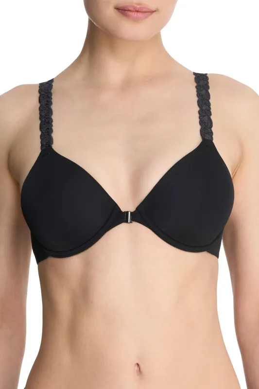 Pure Luxe Convertible Front Close Contour Underwire Bra sold by Natori