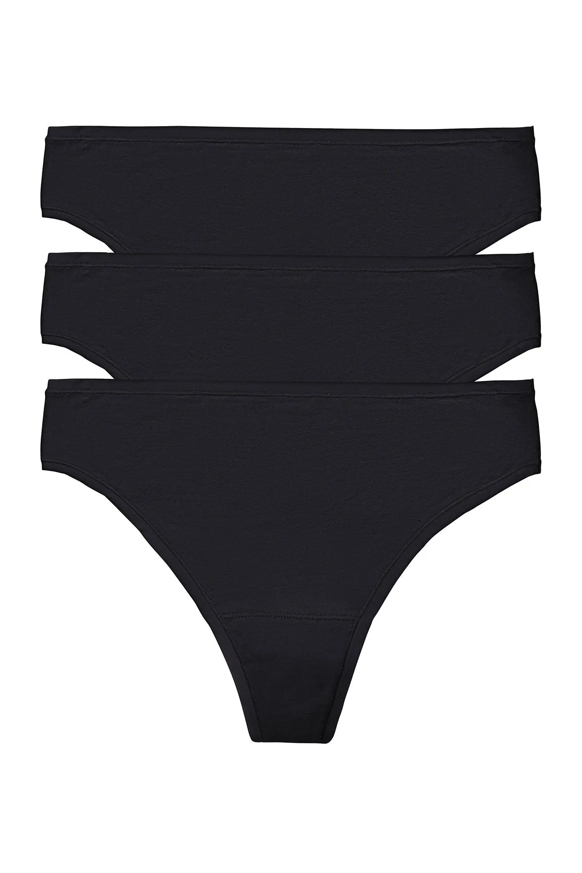 Bliss Bare Cotton Thong 3-Pack sold by Natori