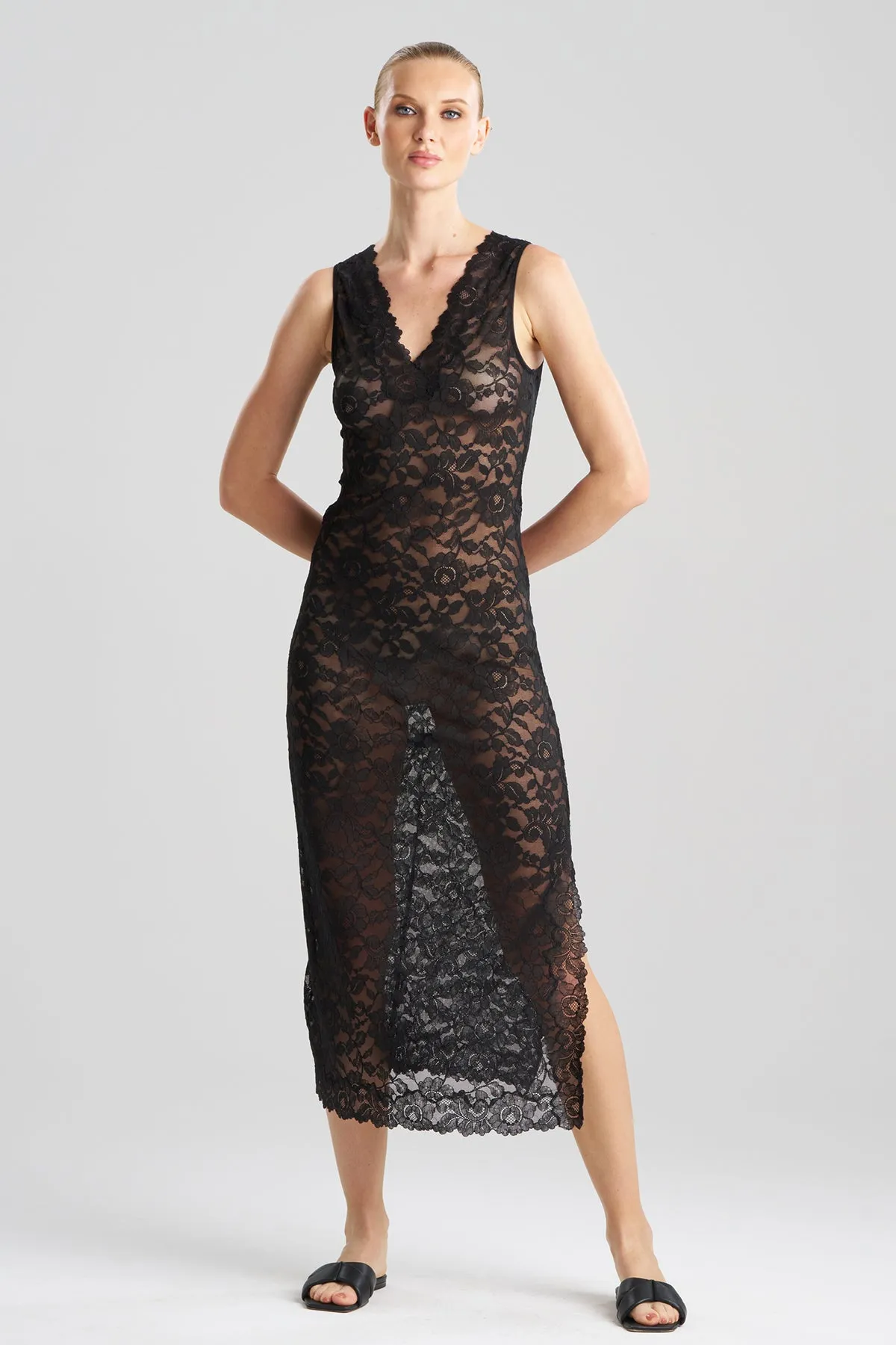 Peony V-Neck Slip Dress sold by Natori product image thumbnail 2