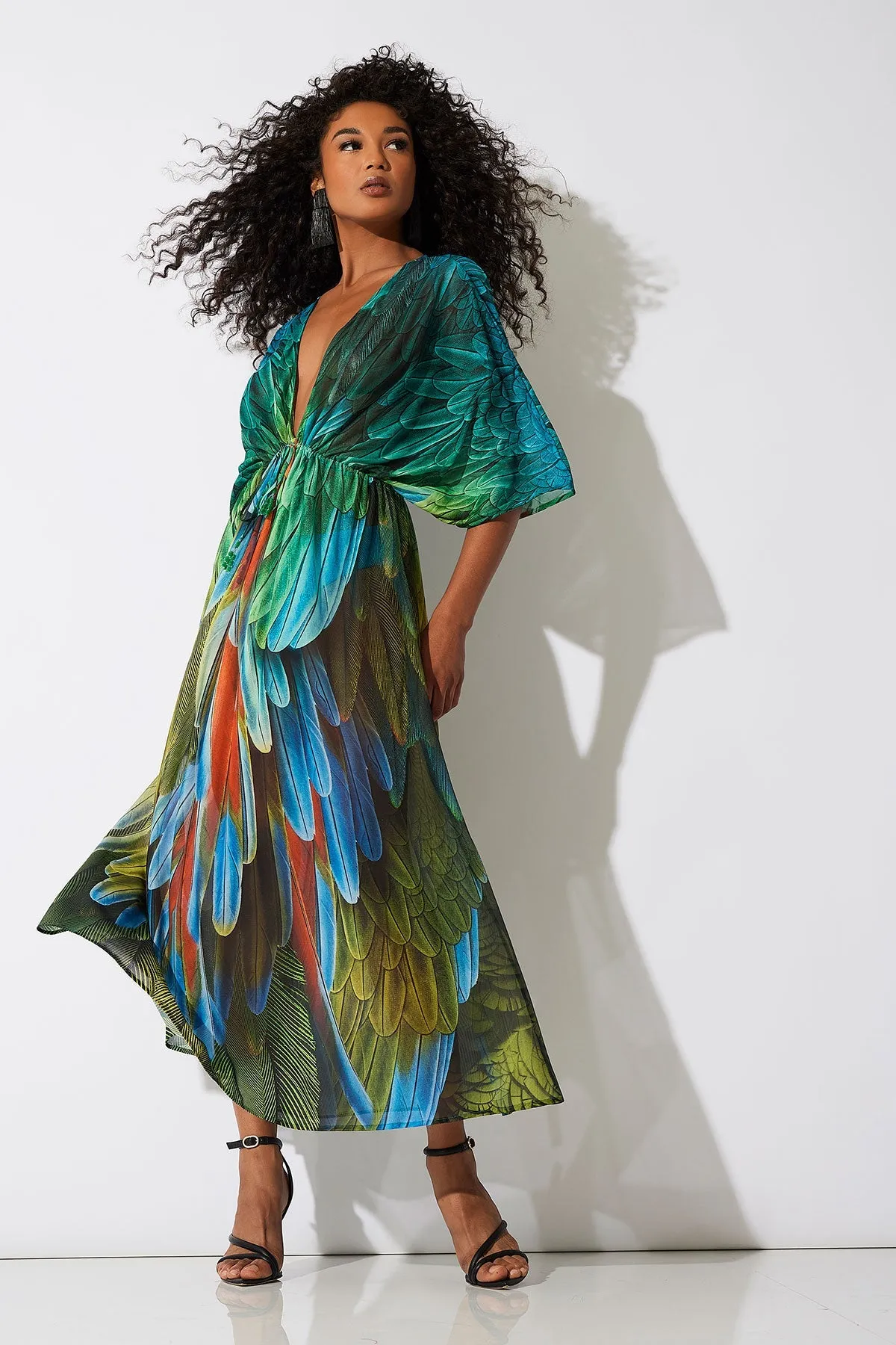 Paradise Printed Mesh Caftan Dress sold by Natori product image thumbnail 4