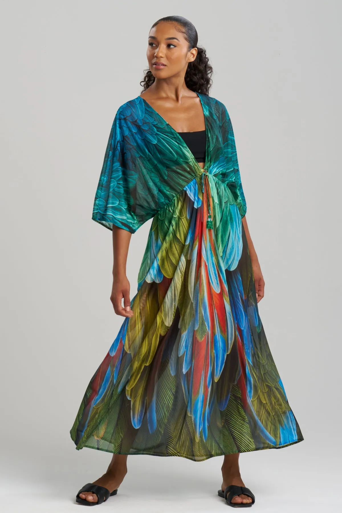 Paradise Printed Mesh Caftan Dress sold by Natori product image thumbnail 2