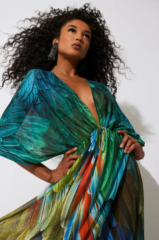 Paradise Printed Mesh Caftan Dress sold by Natori