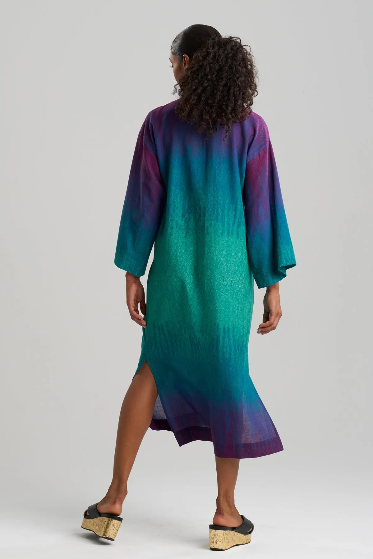 Ombre Printed Gauze Beaded Caftan sold by Natori product image thumbnail 3