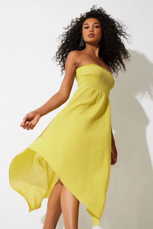 Cotton Gauze Bandeau Dress sold by Natori