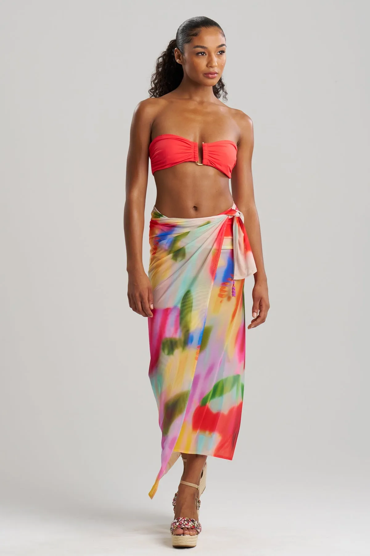 Floral Mirage Printed Mesh Pareo sold by Natori product image thumbnail 2