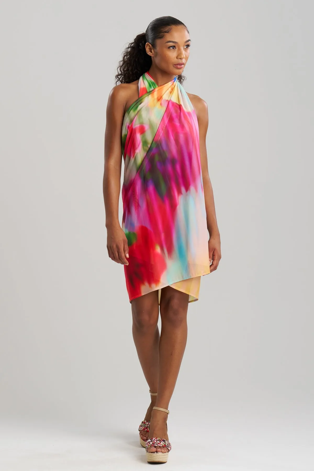 Floral Mirage Printed Mesh Pareo sold by Natori product image thumbnail 3