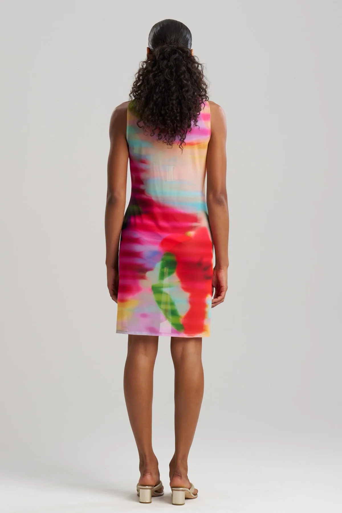 Floral Mirage Printed Mesh Mini Dress sold by Natori product image thumbnail 2
