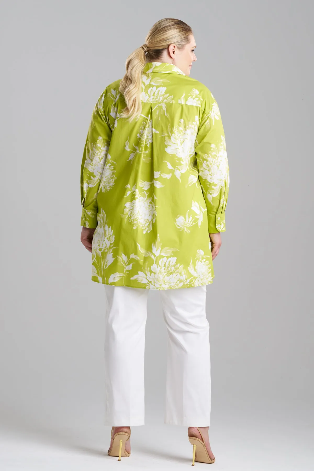 Miyako Printed Cotton Poplin Oversized Shirt sold by Natori product image thumbnail 4