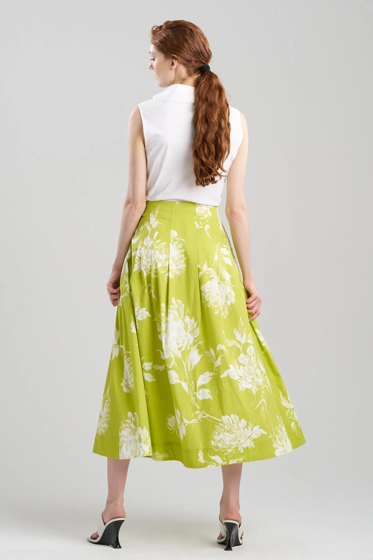 Miyako Printed Cotton Poplin Maxi Skirt sold by Natori product image thumbnail 3