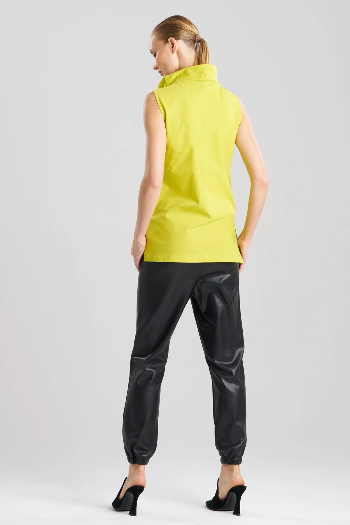 Cotton Poplin Funnel Neck Top sold by Natori product image thumbnail 2