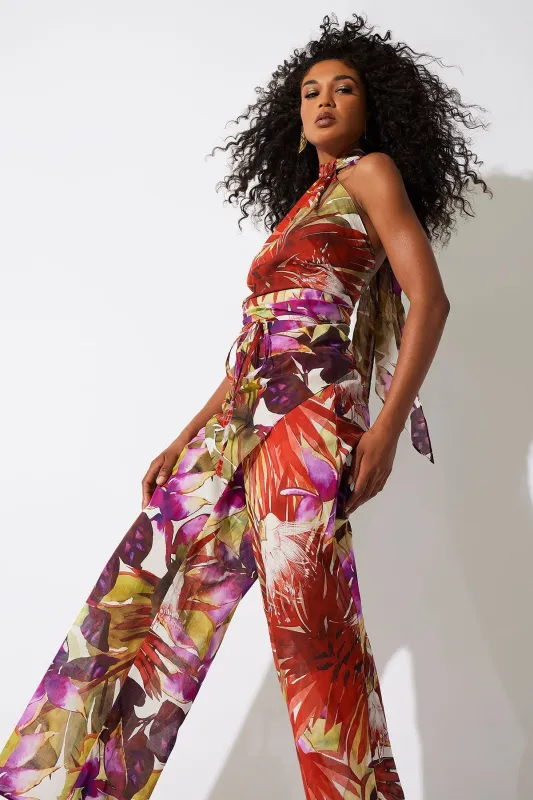 Rainforest Cotton Scarf Top sold by Natori