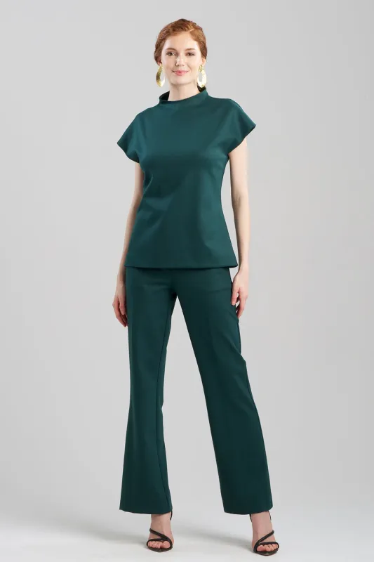 Double Jersey Funnel Neck Top sold by Natori