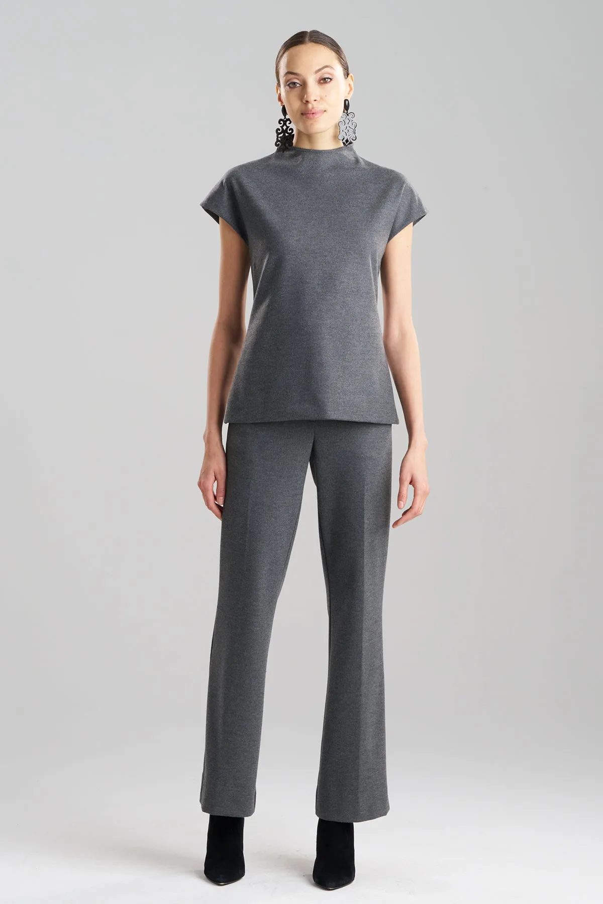Double Jersey Funnel Neck Top sold by Natori