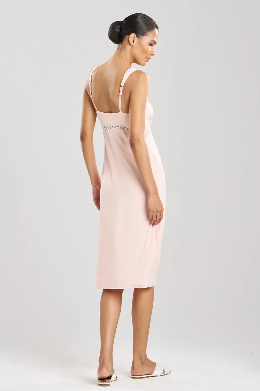 Feathers Essentials Lenzing™ Ecovero™ Viscose Lace Applique Slip Dress sold by Natori product image thumbnail 3