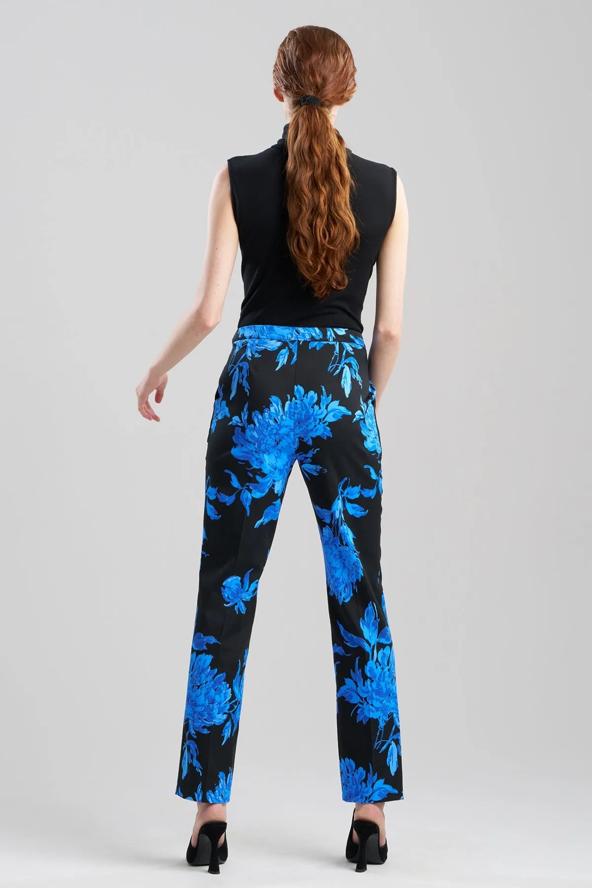Miyako Printed Cotton Chino Tapered Pants sold by Natori product image thumbnail 3