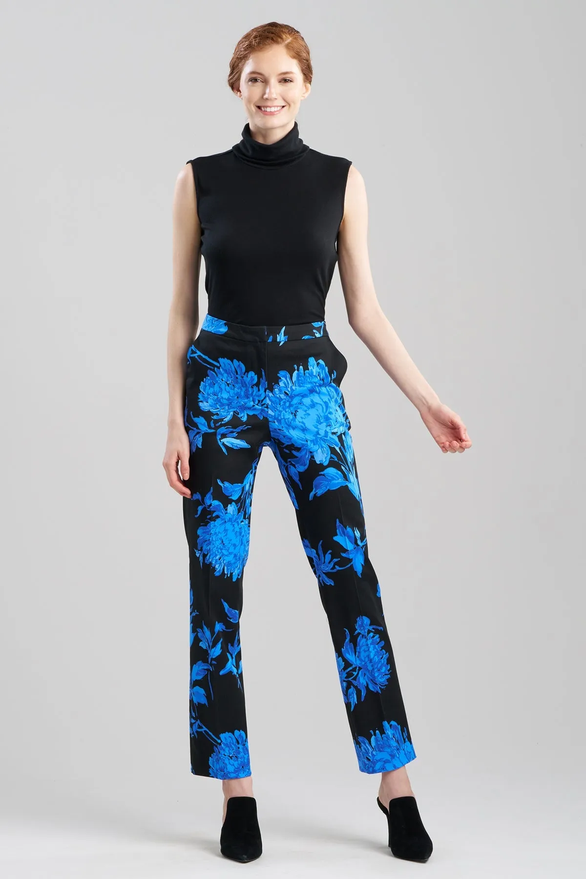 Miyako Printed Cotton Chino Tapered Pants sold by Natori product image thumbnail 2