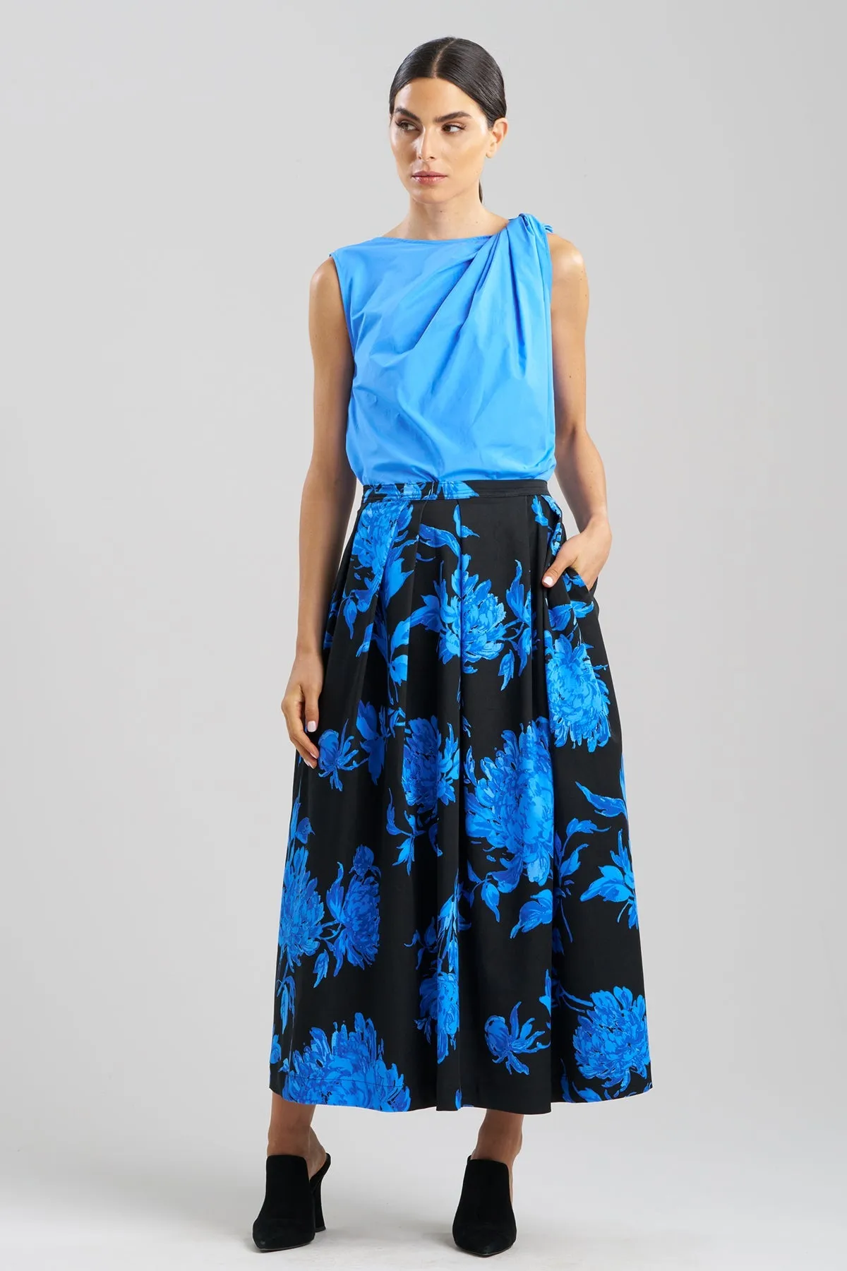 Miyako Printed Cotton Chino Maxi Skirt sold by Natori product image thumbnail 2