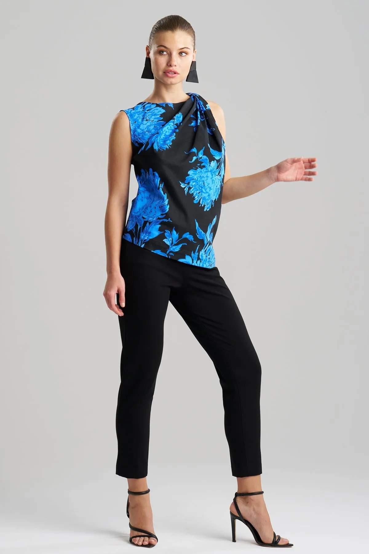 Miyako Printed Cotton Chino Origami Top sold by Natori product image thumbnail 2