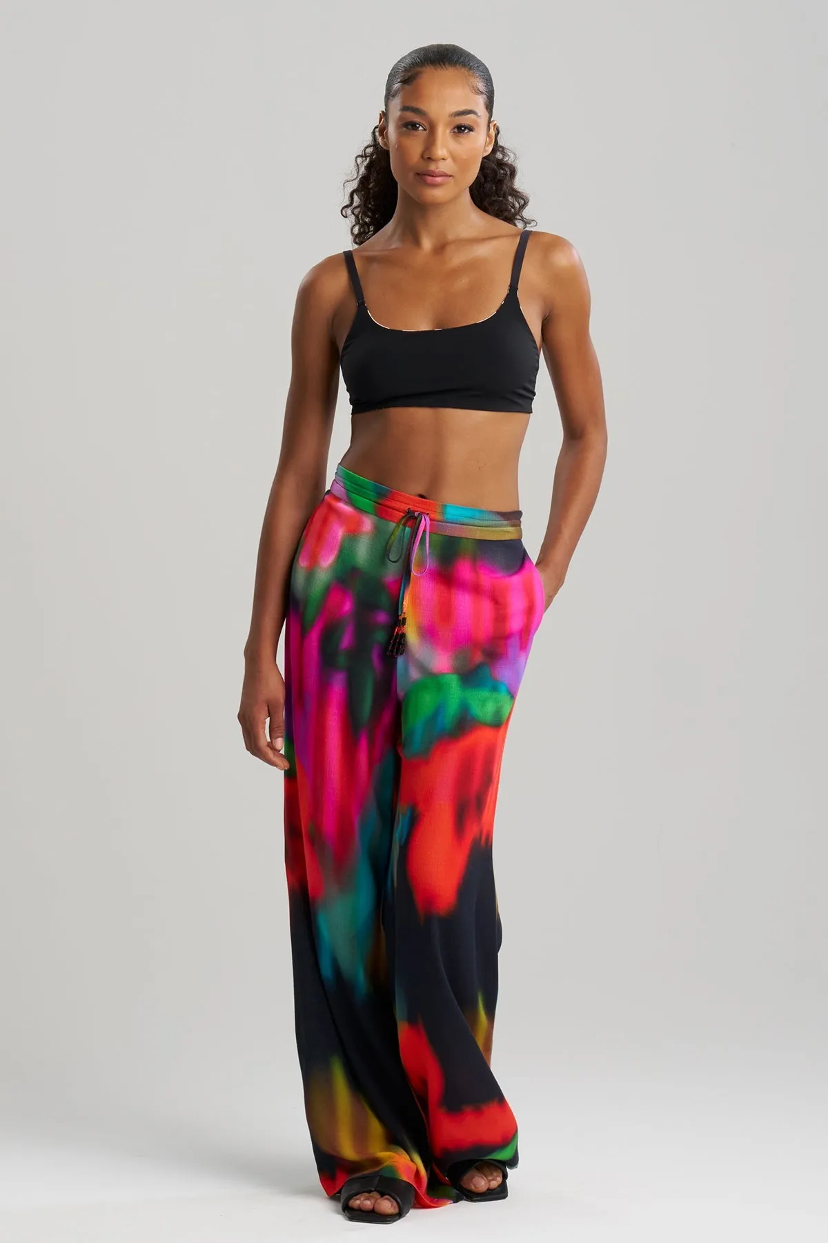 Floral Mirage Printed Rayon Pants sold by Natori product image thumbnail 2