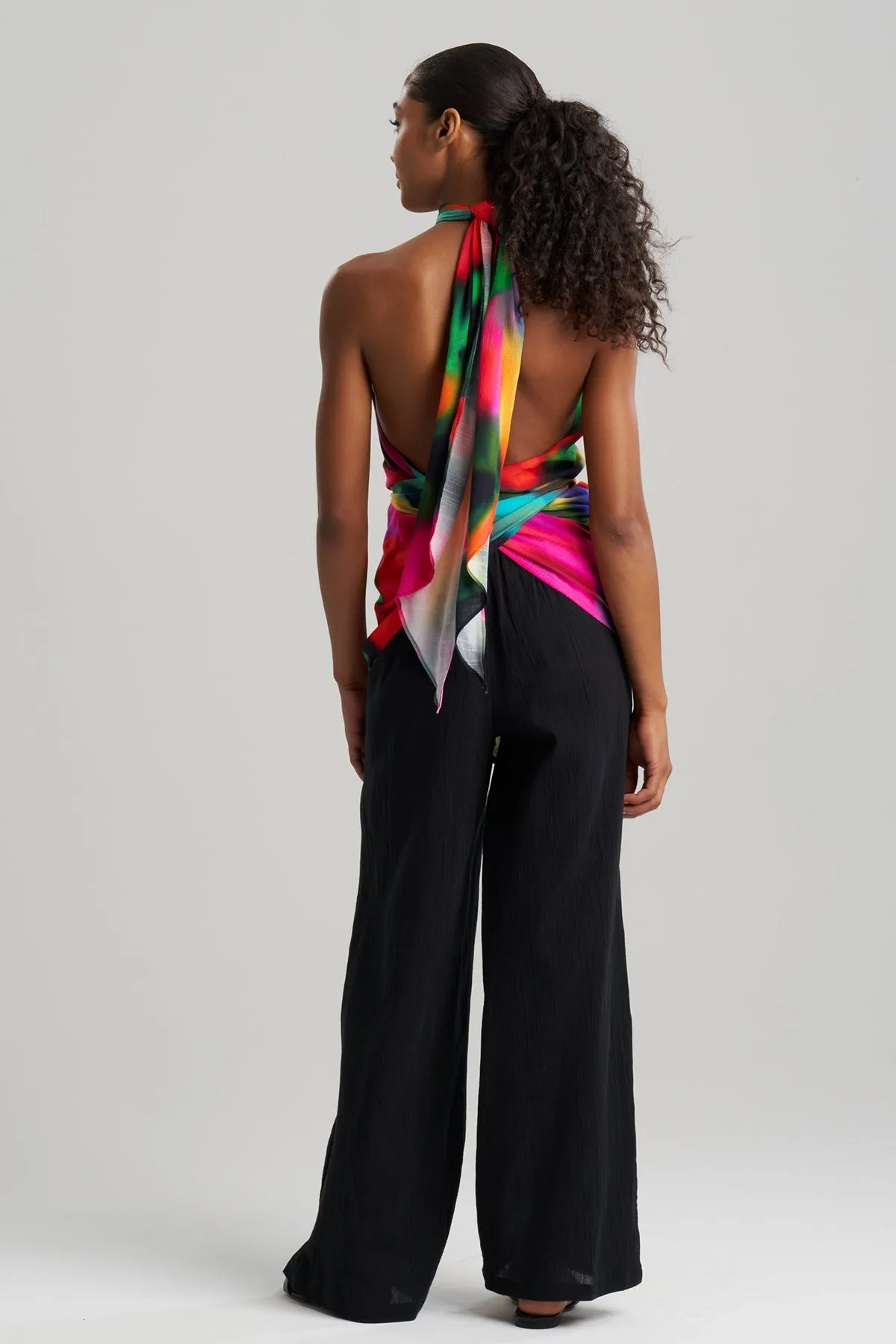 Floral Mirage Printed Rayon Scarf Top sold by Natori product image thumbnail 2