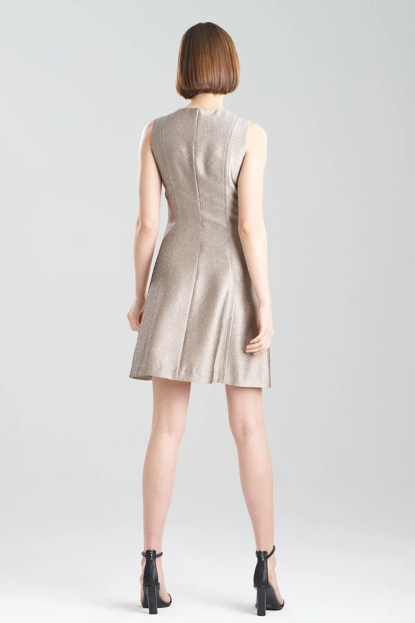 Lustrous Textured Jacquard Pleated Dress sold by Natori product image thumbnail 3