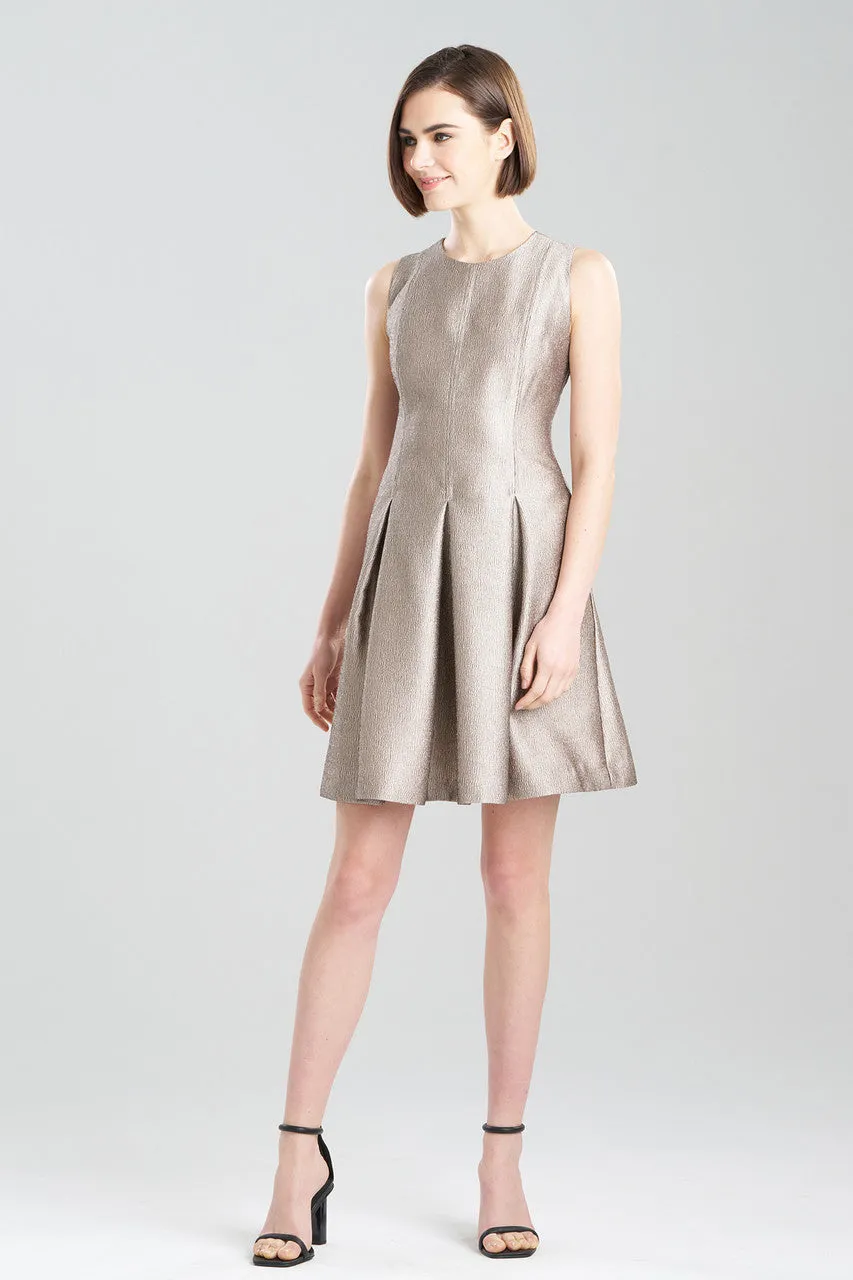 Lustrous Textured Jacquard Pleated Dress sold by Natori product image thumbnail 2