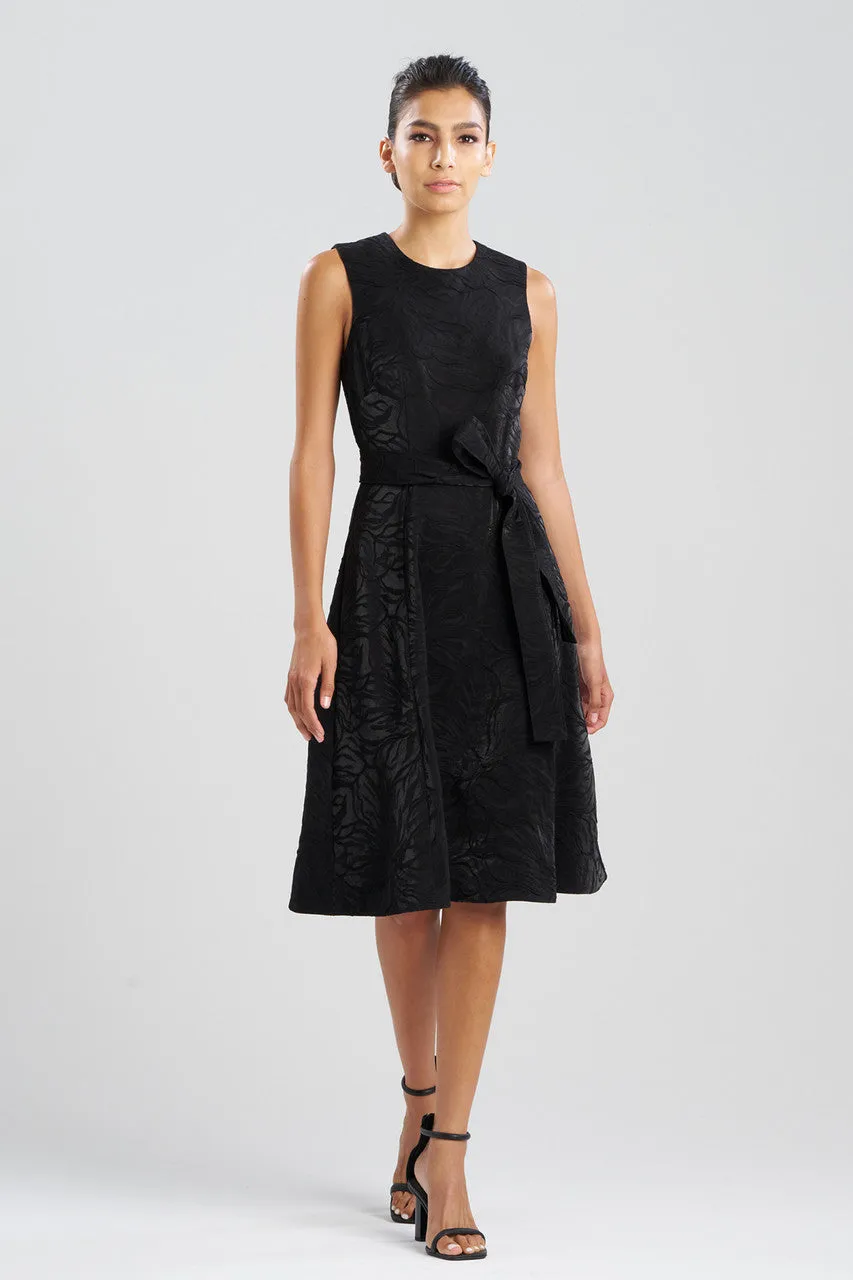 Fluid Floral Jacquard Fit & Flare Dress sold by Natori
