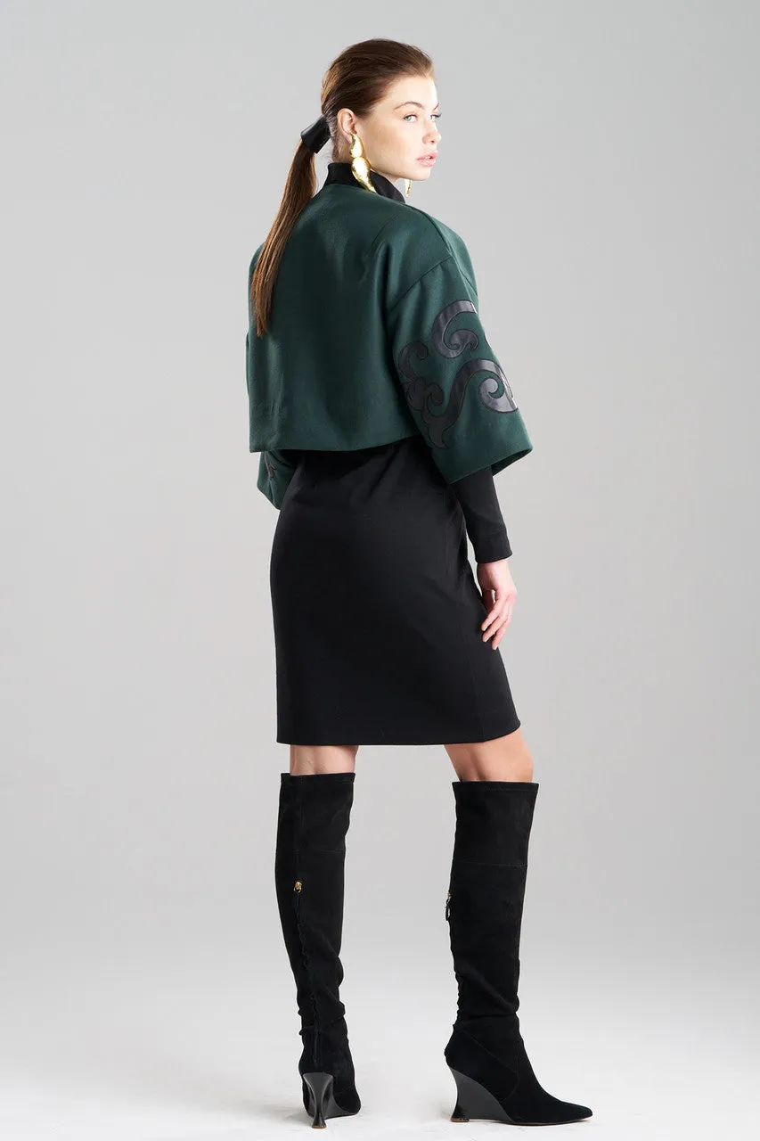 Felt Embroidered Cropped Jacket sold by Natori product image thumbnail 3