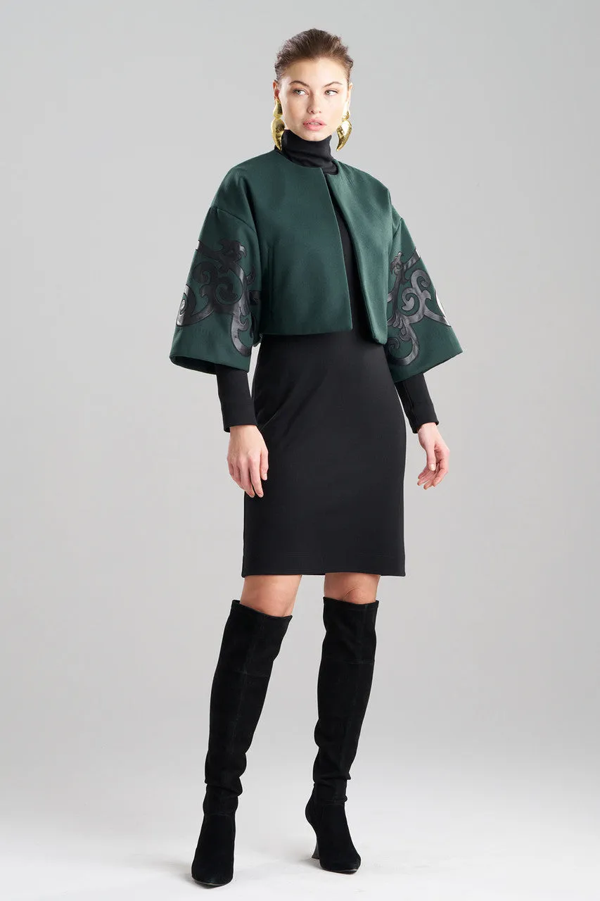 Felt Embroidered Cropped Jacket sold by Natori product image thumbnail 2