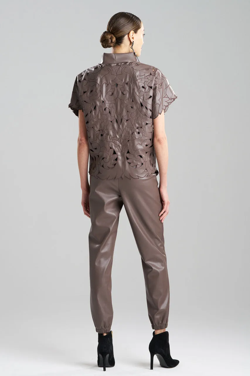 Vegan Luxe Lambskin Embroidered Vest sold by Natori product image thumbnail 2