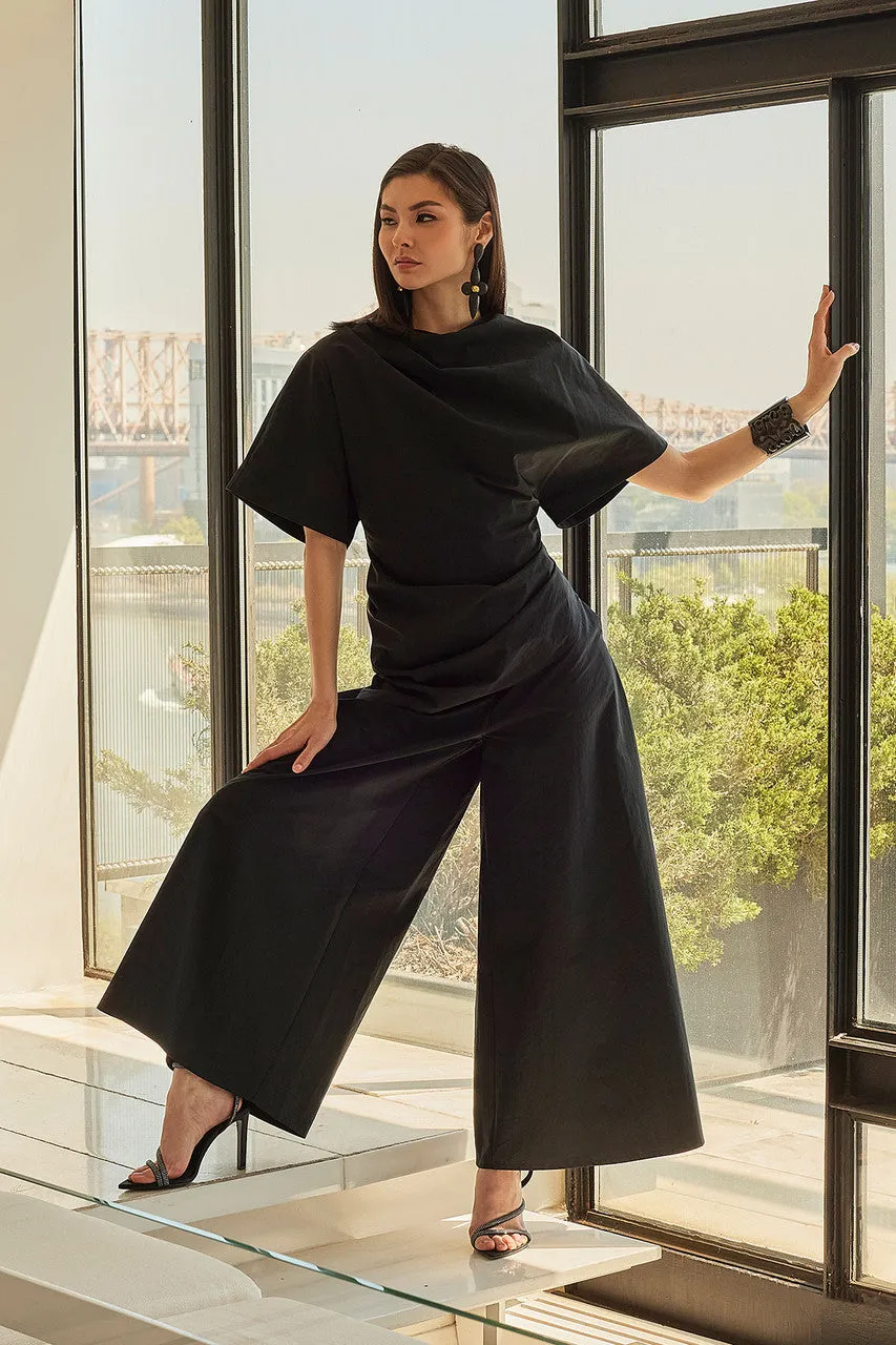 Taffeta Palazzo Pull On Pants sold by Natori product image thumbnail 4