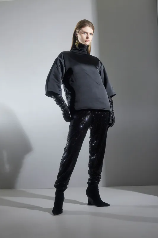 Sequins Cargo Joggers sold by Natori