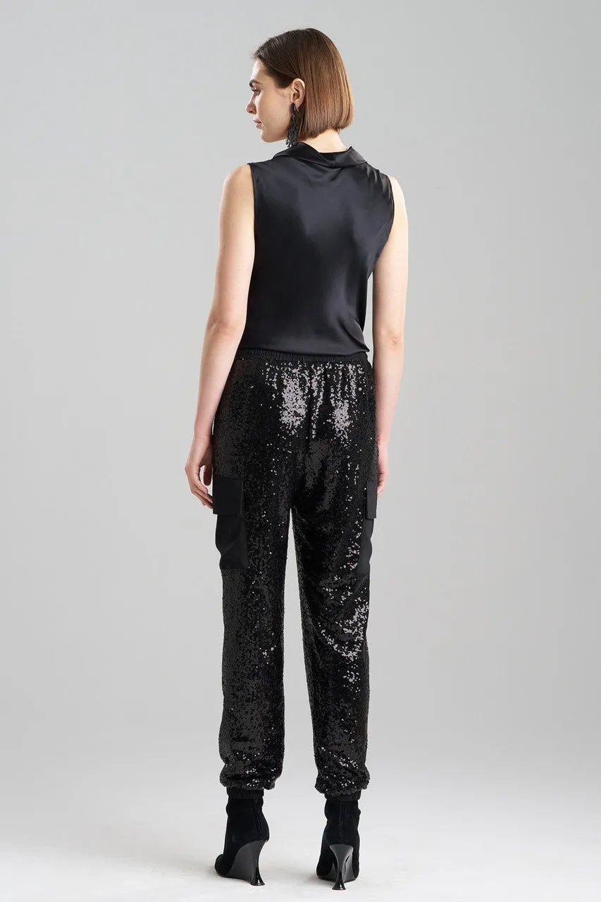 Sequins Cargo Joggers sold by Natori product image thumbnail 3