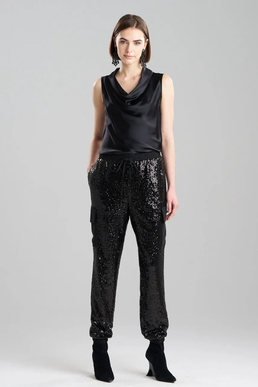 Sequins Cargo Joggers sold by Natori product image thumbnail 2