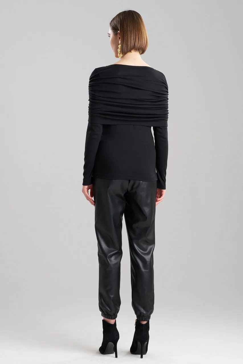 Layering Jersey Rouched Sleeve Top sold by Natori product image thumbnail 3