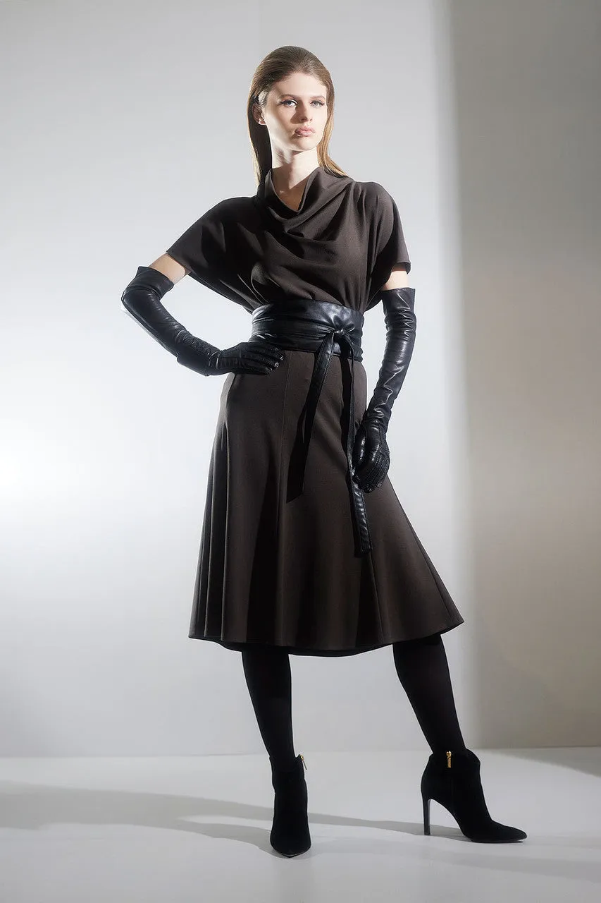 Compact Knit Wedge Funnel Top sold by Natori