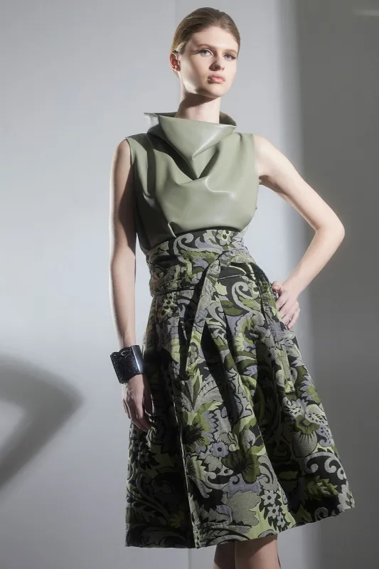 Vegan Luxe Lambskin Funnel Top sold by Natori