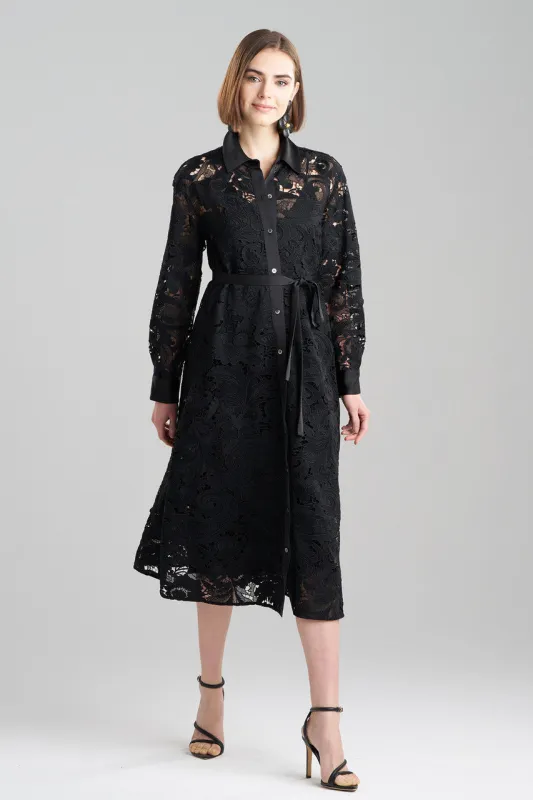 Shinrin Lace Trapeze Shirtdress sold by Natori