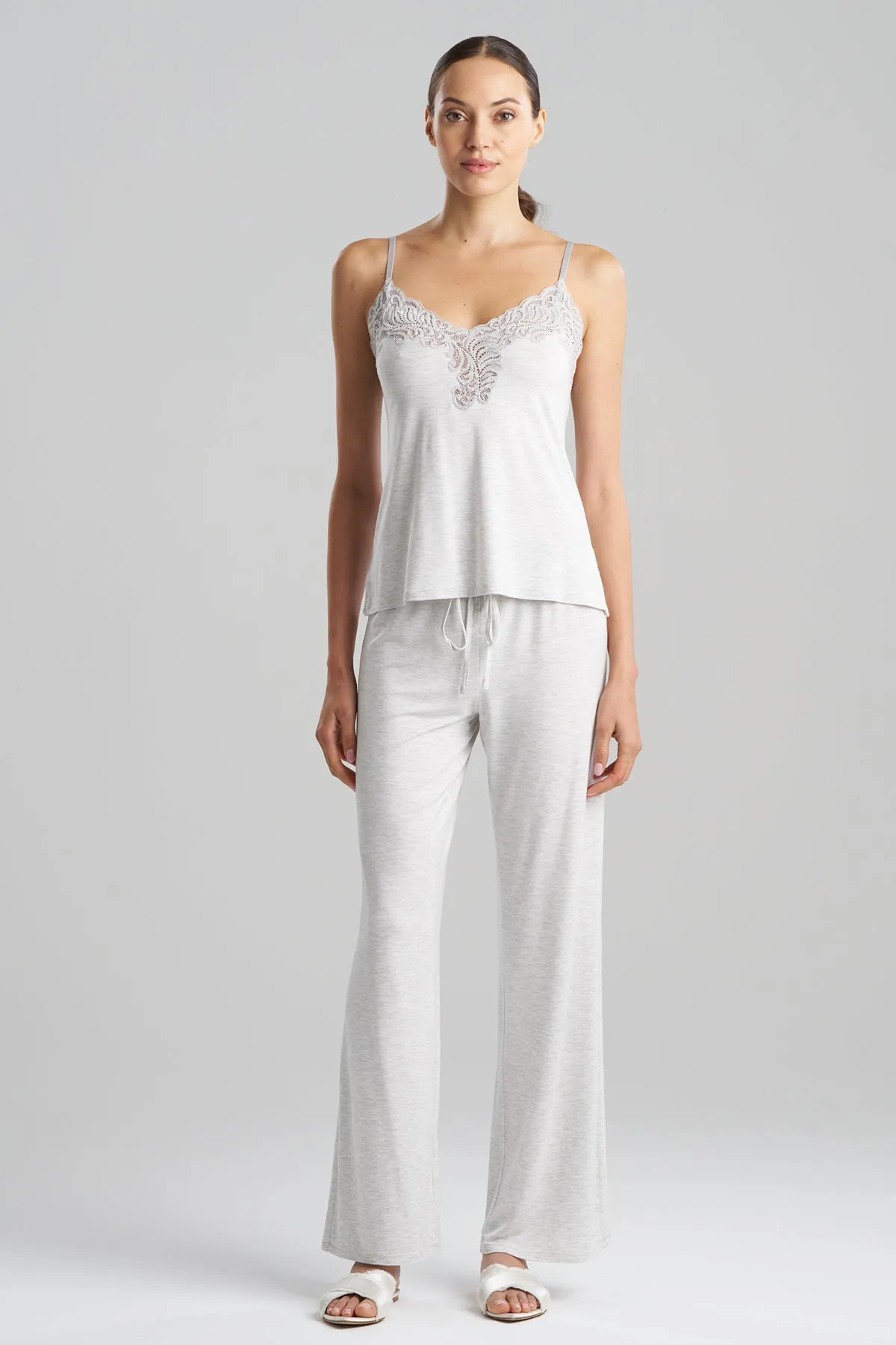 Feathers Essentials Lenzing™ Ecovero™ Viscose Lace Cami PJ sold by Natori product image thumbnail 3